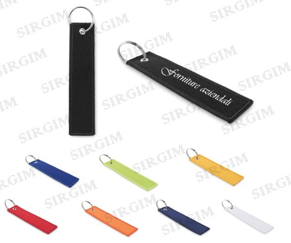 Portachiavi poliestere 13 x 3 cm