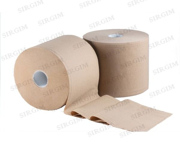 Carta bobina ovatta avana da 4 kg a rotolo conf. 2 pezzi