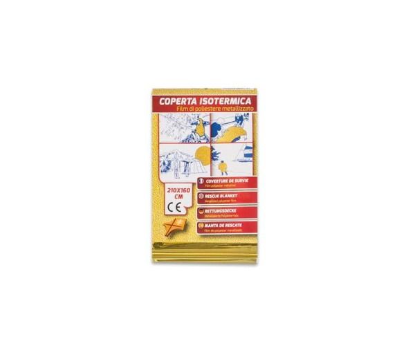 Coperta isotermica oro/argento cm.160x210