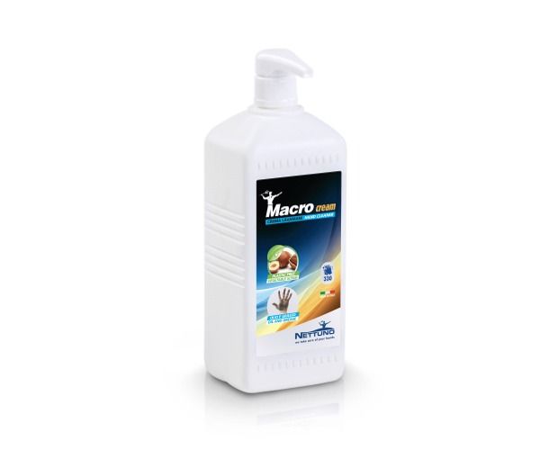 Crema pasta lavamani con microgranuli VEGETALI NETTUNO MACROCREAM Flacone 1000 ml