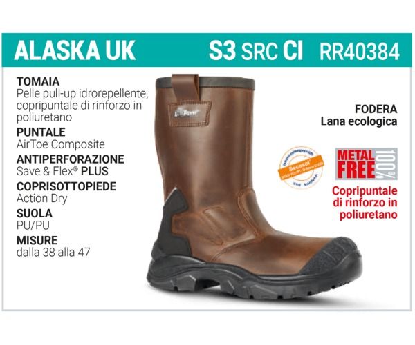 Calzature U-Power ALASKA UK S3 CI SRC